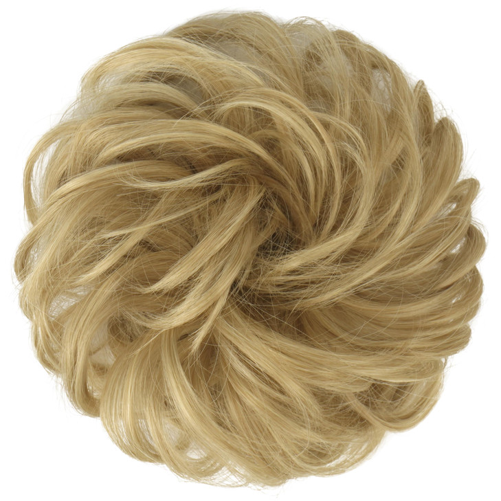 FESHFEN Messy Bun Hair Piece Wavy Synthetic Chignon Scrunchies for Instant Volume Elastic Bun Ponytail Hair Extensions T