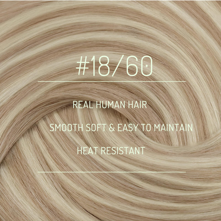 RUNATURE Blonde Human Hair Clip in Extensions Short Clip in Hair Extensions Real Human Hair Clip on Hair Extensions For