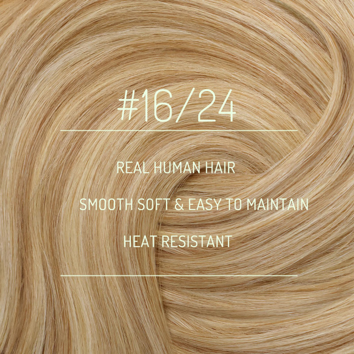 RUNATURE Blonde Clip in Hair Extensions Real Human Hair Clip in Extensions Short Hair Extensions Clip Ins Double Weft Re