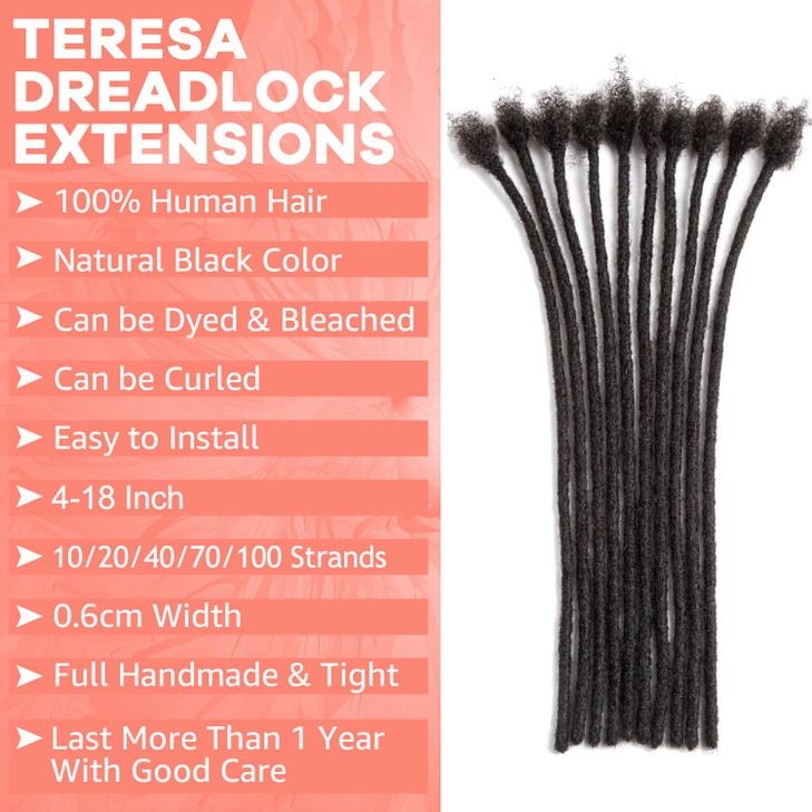Dreadlock Extensions Human Hair Dreadlock Extensions Loc Extensions Human Hair 06cm Width 70 Strands Human Loc Extension