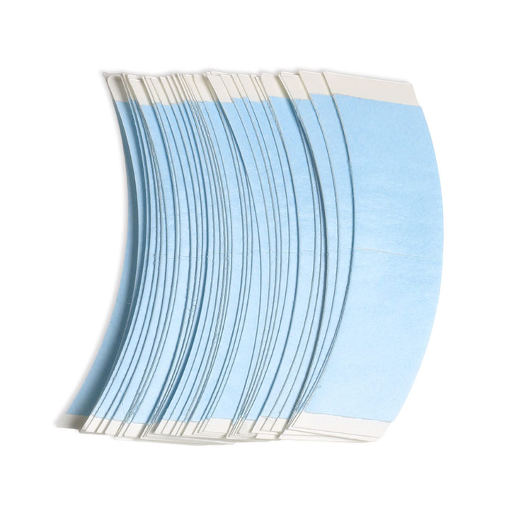BEAUTY ON LINE 36 PcsBag Double Sided Adhesive Tapes for Hair Extension Lace Front Support Toupee Wigs Blue Color 12