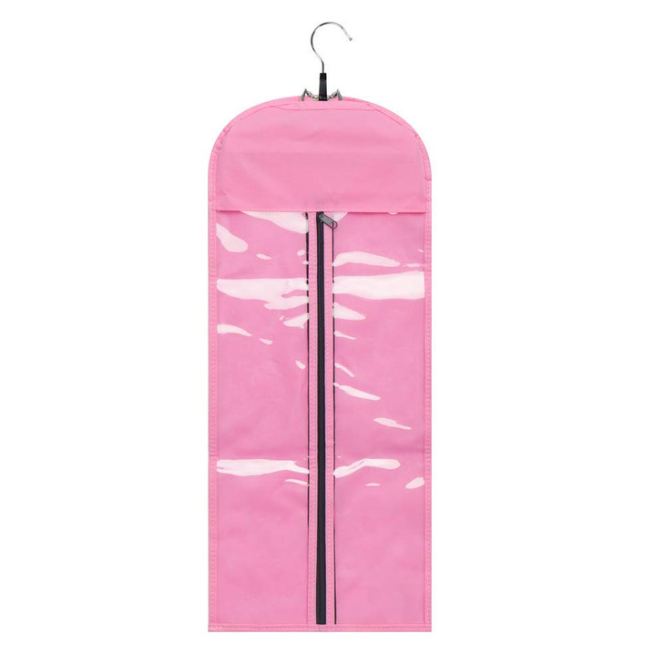 Hairro Portable Hair Extensions Carrier Nonwoven Dustproof Storage Case with Wooden Hanger for Human Hair Extensions 26