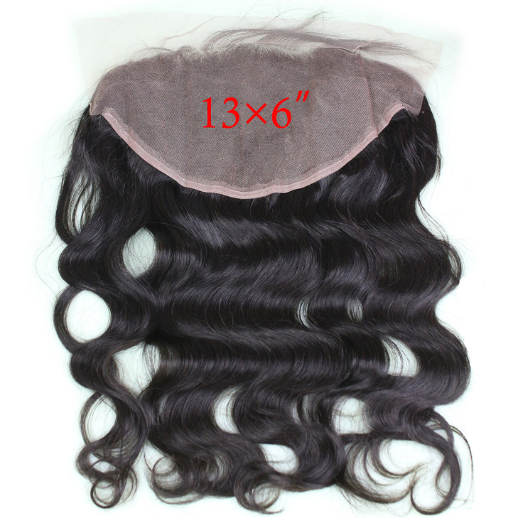 Dreambeauty Virgin Brazilian Lace Frontal Closure Bleached Knots 13X6inch Full Lace Frontal with Baby Hair 14inch by Dre