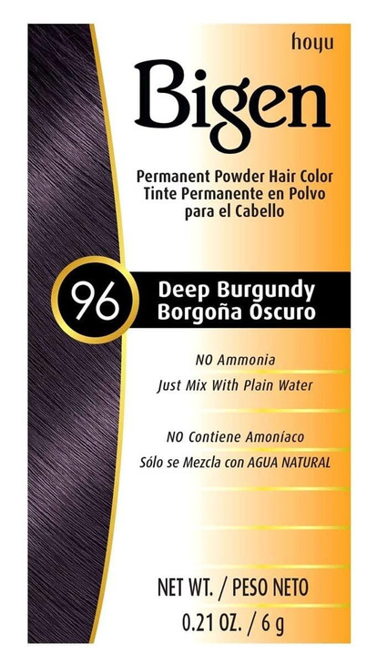 Bigen Permanent Powder Hair Color, Deep Burgundy 0.21 Ounce online at globaldelivered