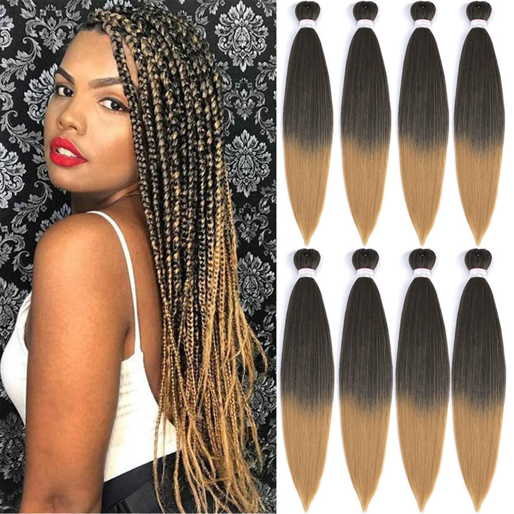 8Packs 20 Pre stretched Braiding Hair Professional Braiding Crochet Hair For Various Crochet Braids Or Twists Itch Free