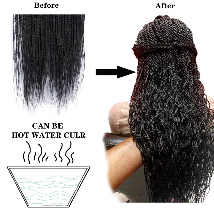 NAYOO Senegalese Twist Crochet Hair for black women 22 Inch 8 Packs Crochet Braids hair 3435 StandsPack small Crochet Ha