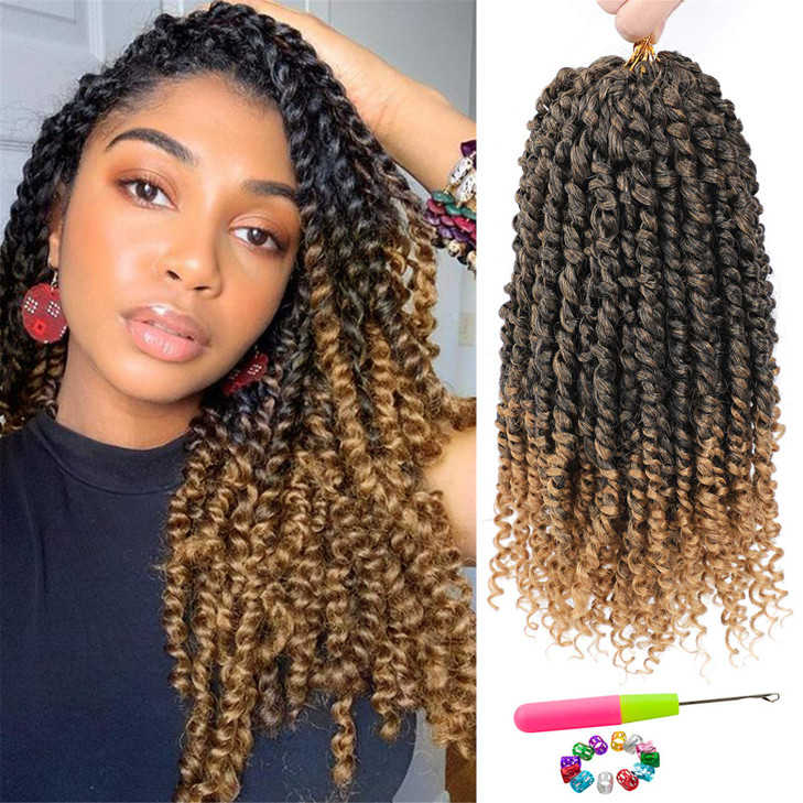 Passion Twist Hair 8 Packs 12 Inch Passion Twist Crochet Hair For Women Crochet Pretwisted Curly Hair Passion Twists Syn