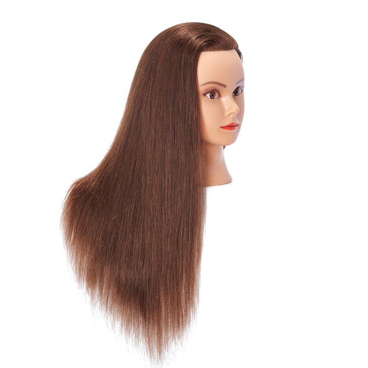 Hairlink 2426 Mannequin Head With Human Hair Styling Training Head Dolls for Cosmetology Manikin Maniquins Practice Head