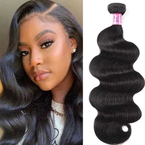 UNice Hair Brazilian Body Wave Human Hair 1 Bundle 22 inch 100 Unprocessed Virgin Human Hair Weave Extensions Natural Bl