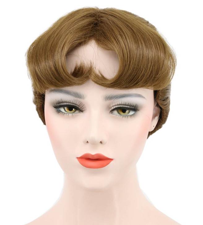 karlery Womens Short Wave Braided Brown Ponytail Wig Anime Party Cosplay Halloween Wig