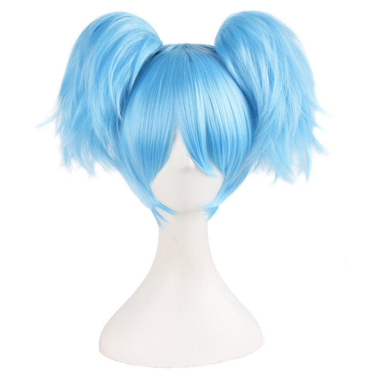 MapofBeauty 1230cm Light Blue Threepiece Wig Short Wig Cosplay Wigs