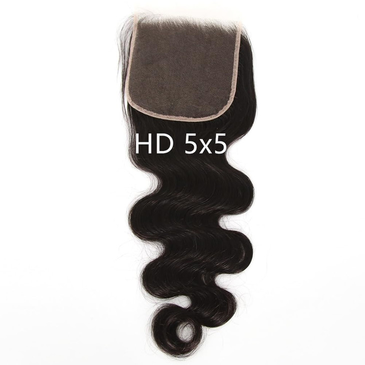ZigZag Hair HD Lace Closure Body Wave Pre Plucked Natural Hairline with Baby Hair Brazilian Virgin Human Hair Swiss Lace