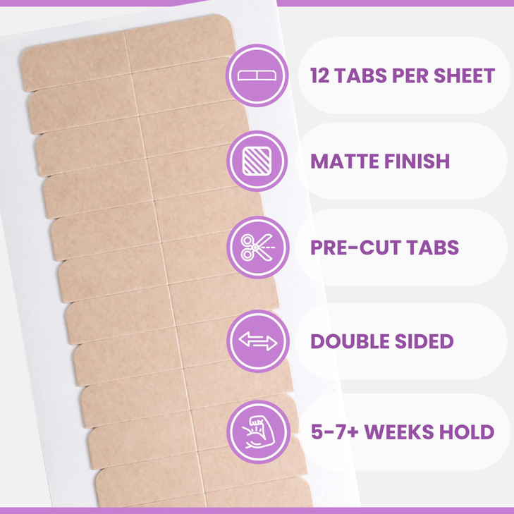 Big Kizzy Hair Extensions Tape Regular Hold Fits Most Tape in Hair Extensions 4cm x 8cm Tape for Extensions Professional