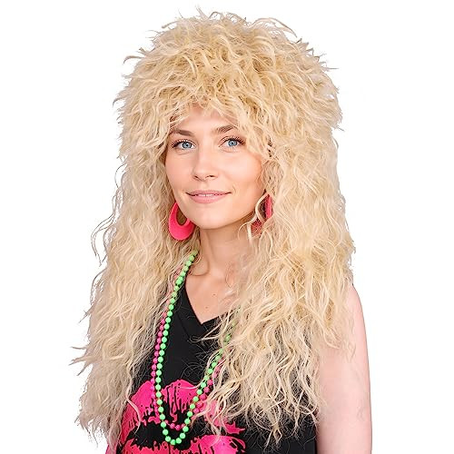 FantaLook Long Blonde Cosplay Wig for Women Halloween