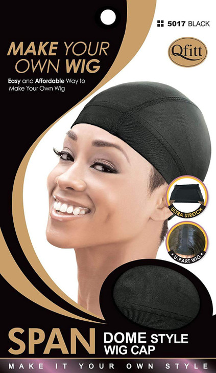 6 Pack Qfitt Spandex Dome Style Ultra Stretch Wig Cap 5017