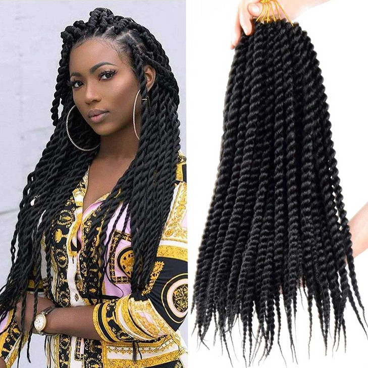 7 Pack Senegalese Twist Crochet Hair 18Inch Havana Twist Crochet Braids Soft Synthetic Braiding Hair Extensions For Blac