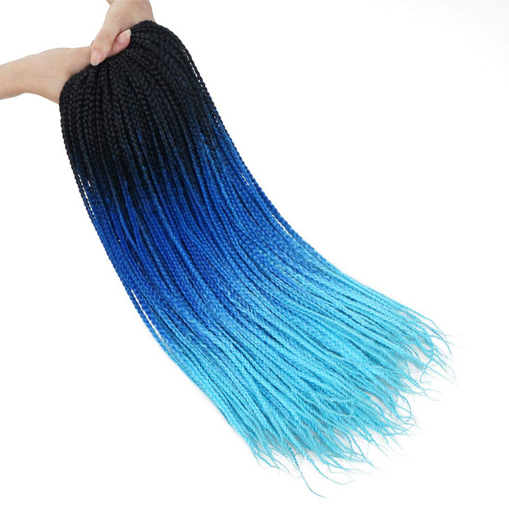 Ombre Box Braids Crochet Hair Crochet Braids Box Braiding Synthetic Hair Extension 24inch 5 packsorder