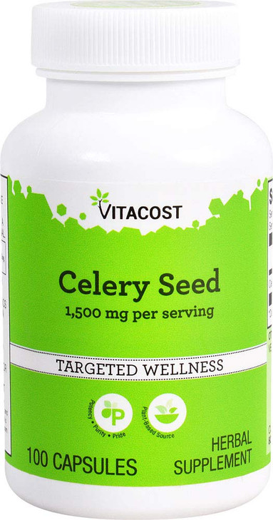 Vitacost Celery Seed -- 1,500 mg per serving - 100 Capsules online at globaldelivered