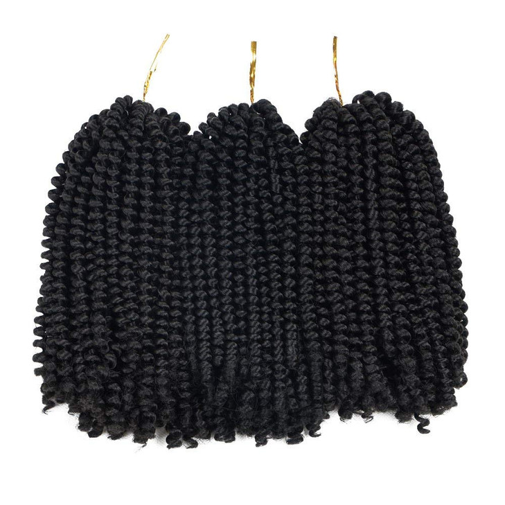 Beyond Beauty Spring Twist Crochet Hair 90strands 8 Inch Fluffy Spring Twists BraidingSpring Twist Crochet Braids Bomb f