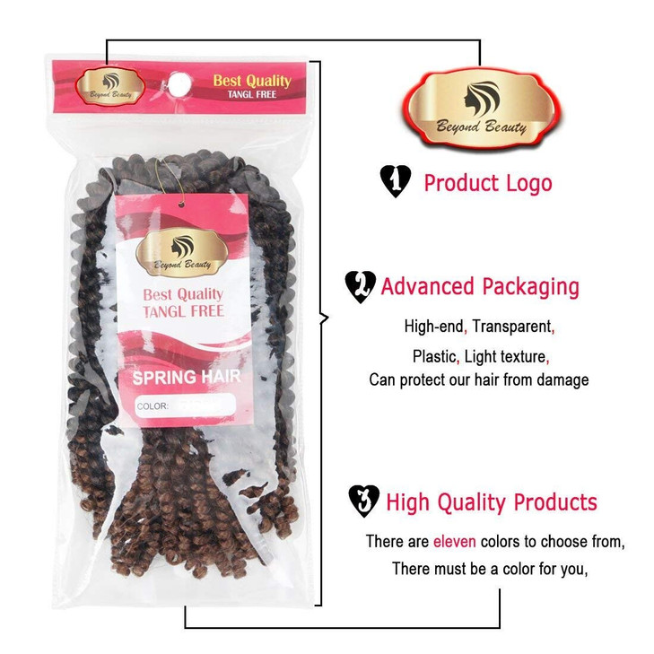 Beyond Beauty Spring Twist Crochet Hair 90strands 8 Inch Fluffy Spring Twists BraidingSpring Twist Crochet Braids Bomb f