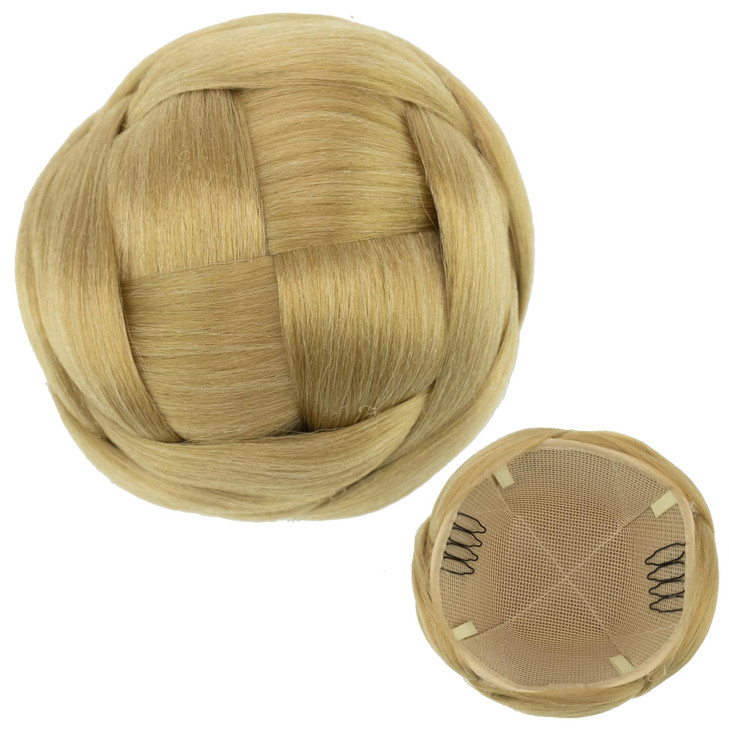 IMISSU Medium Size Braided Chignon Dancer Hair Cover Donut Hair Pieces Accessories Scrunchies Hair Bun Wig Updo Wedding