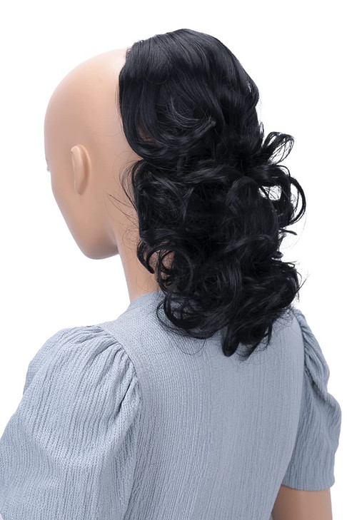 CAISHA 12 Hair Piece Braid Ponytail Extension Voluminous Wavy Brown PH204