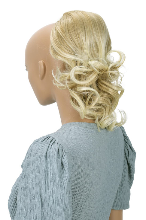 CAISHA 12 Hair Piece Braid Ponytail Extension Voluminous Wavy Blonde Mix PH208