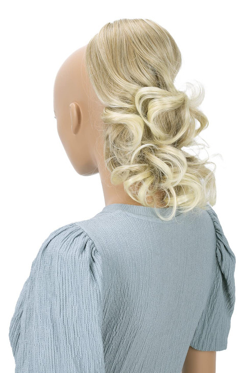 CAISHA 12 Hair Piece Braid Ponytail Extension Voluminous Wavy Honey Blond Mix PH210