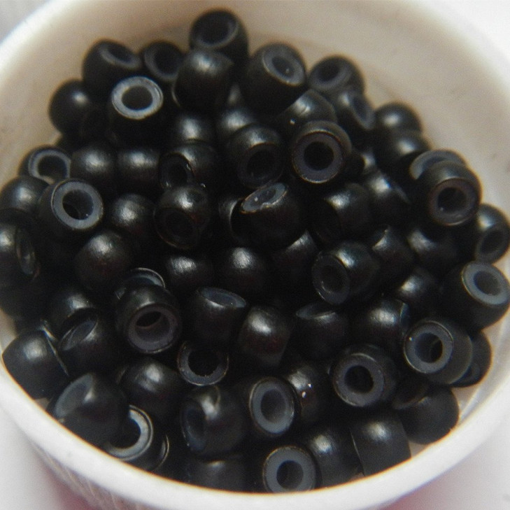 Nano Copper Ring Nano Silicone Lined Beads Micro Hair Rings for Nano Tip Hair Extension 5Colors Available 1000Pcs Black