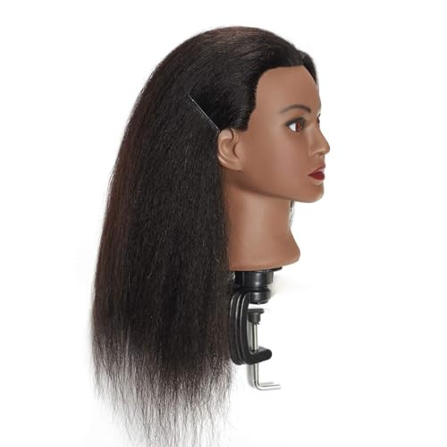 Headstar Mannequin Head 100 Real Hair 16 Afro Training Head Mannequin Doll Head Manikin Head Styling Training Head Cosme