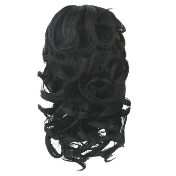 Flonding 12 Womens Ponytail Short Curly Claw Clip in Pony Tail Hair Piece Wavy Extension Wig Hairpiece Jaw Clip Hair Ext
