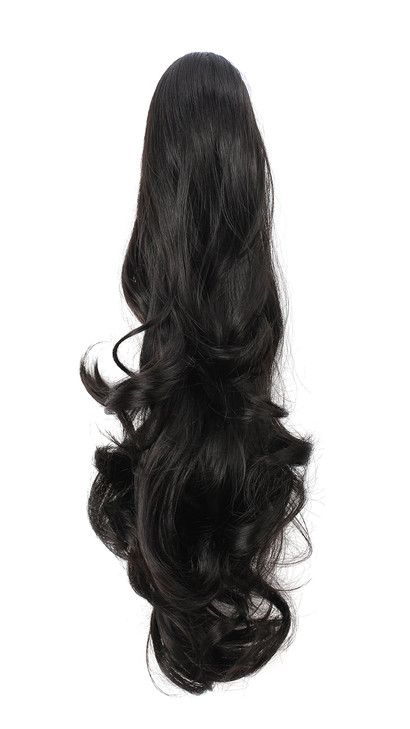 OneDor 20 Curly Synthetic Clip In Claw Drawstring Ponytail Hair Extension Synthetic Hairpiece 190g with a jawclaw clip 1