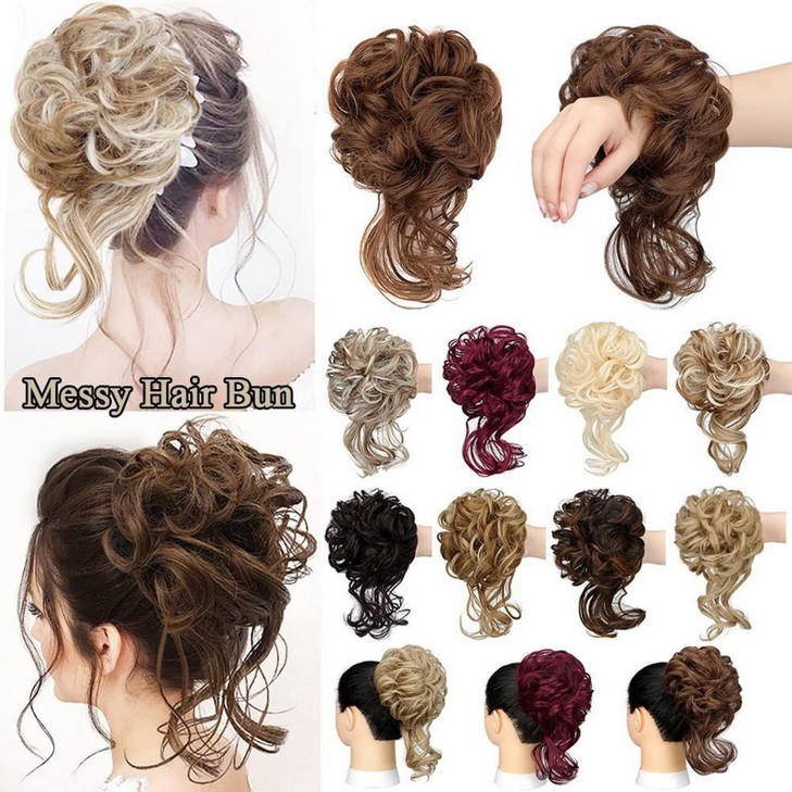 Faringoto Messy Bun Hair PieceHair Toppers for Thinning HairPonytail Extension Human Hair