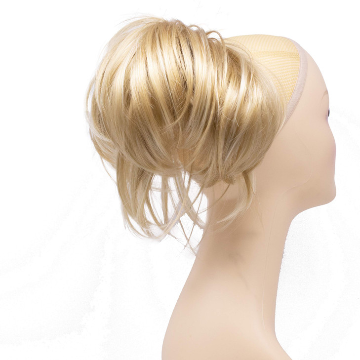 Onedor 12 inch Premium Synthetic Adjustable Customizable Updo Style Ponytail Hair Extension with Clip on Claw Attachment