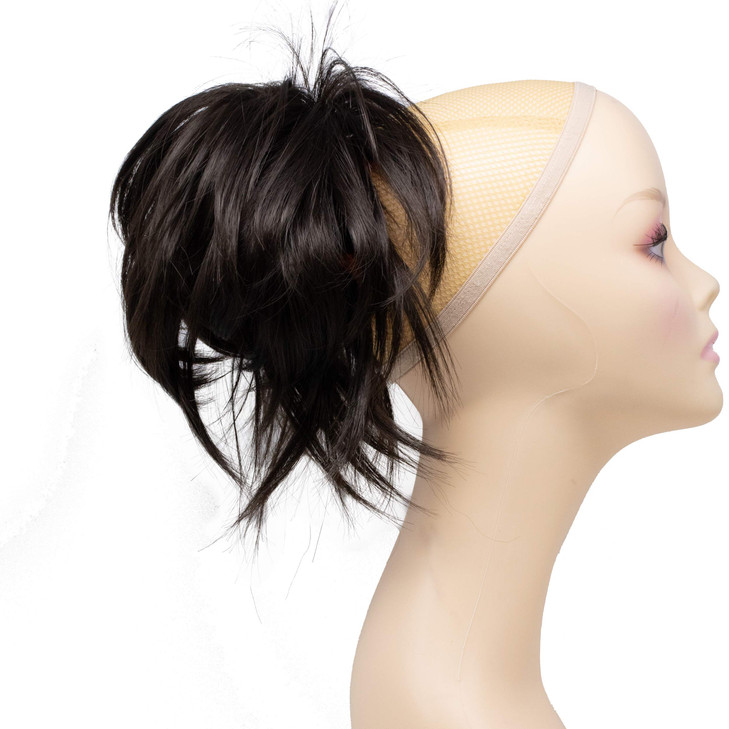 Onedor 12 inch Premium Synthetic Adjustable Customizable Updo Style Ponytail Hair Extension with Clip on Claw Attachment