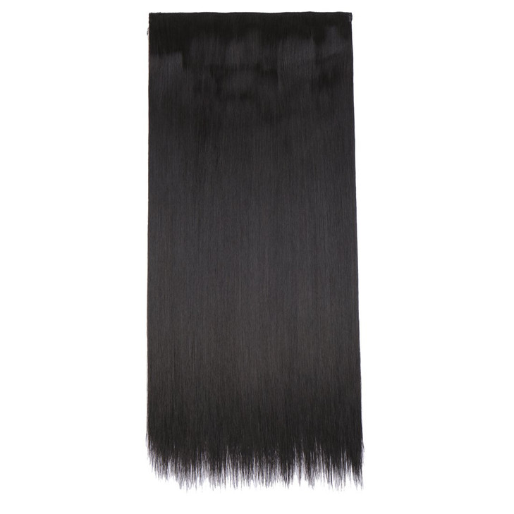 Snoilite Elegant 3076cm Longest Straight Natural Black 34 Full Head One Piece 5 Clips Clip in Hair Extensions