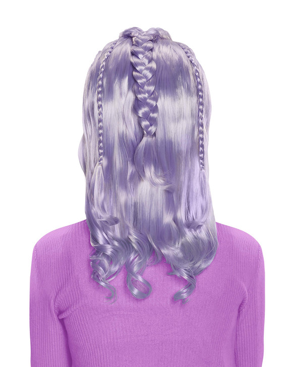 CGH Cute Girls Hairstyles Wig Purple Wavy Hair Style Wear Wig