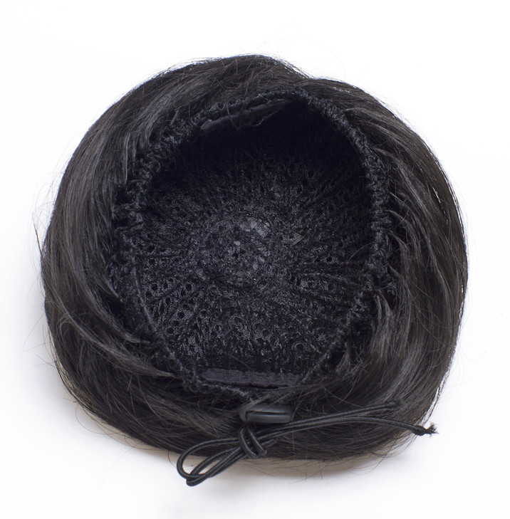 Onedor Synthetic Fiber Hair Extension Chignon Donut Bun Wig Hairpiece 8A Light Chestnut Brown