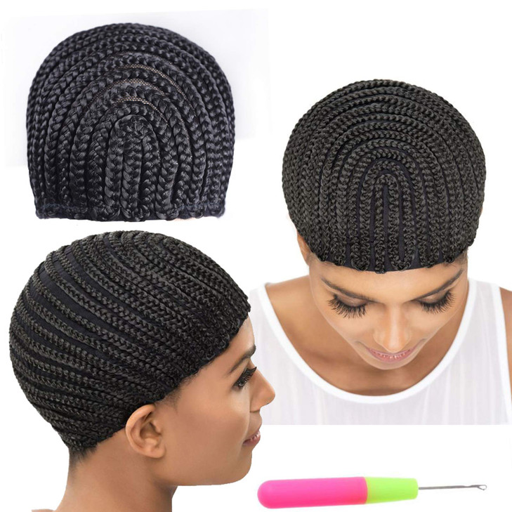Refined Braided Wig Caps Crotchet Cornrows Cap For Easier Sew In Caps for Making Wig Glueless Hair Net Liner Crochet Wig