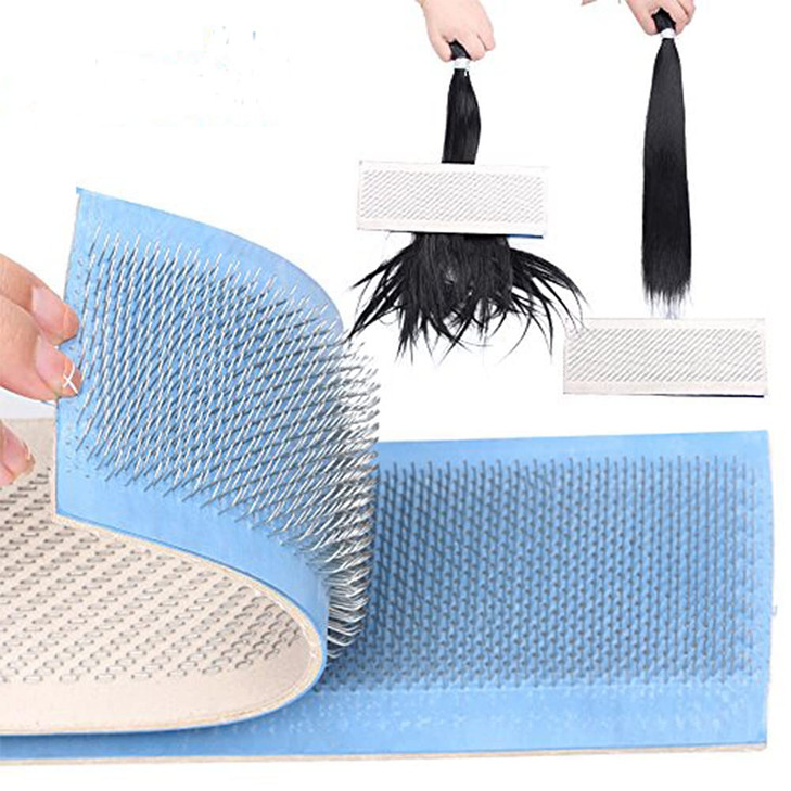 Alileader Hair Holder Drawing Mat For Bulk Hair Extension Professional Hackle Styling Tools Making Lace Wig Tools Drawin