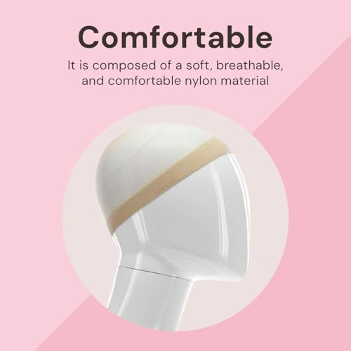 MILANO COLLECTION Wig Caps for Women Premium Breathable Stretchable Nylon Bald Wig Cap Liner Stocking for Wigs and Lace
