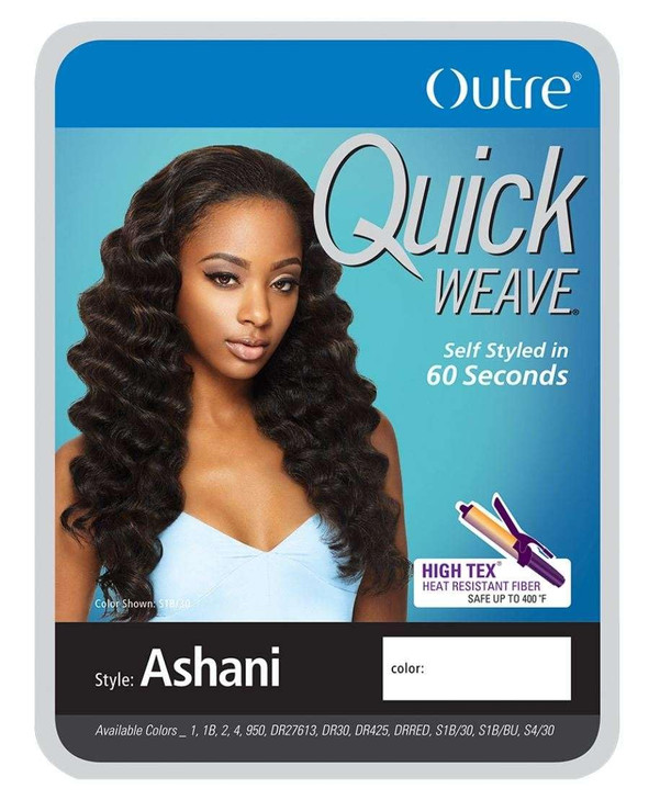 OUTRE Synthetic Hair Half Wig Quick Weave Ashani 1
