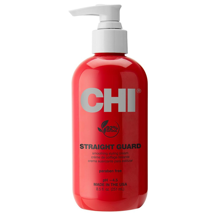 CHI Straight Guard Smoothing Styling Cream Eliminates Frizz For Sleek Shiny Hair Maximum Control 85 Oz