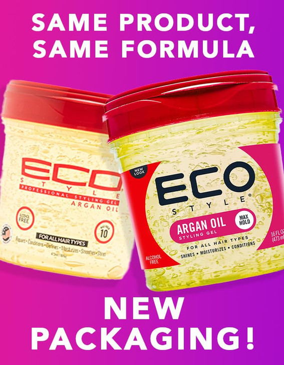 Eco Style Ecoco Gel Argan Oil 100 Pure Olive Oil Promotes Healthy Hair Nourishes And Repairs Hair LongLasting Shine 1010