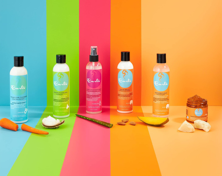 Curls Goddess Botanical Gel Fights Frizz Defines Great For Humid Climates Set and Keep Hair In Place No Sulfates or Para