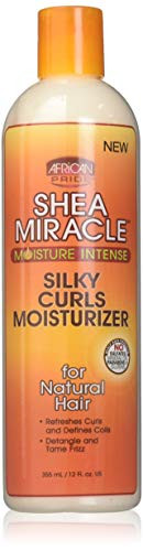 African Pride Shea Miracle Silky Curls Hair Moisturizer Contains Shea African Mango Butter 12 Oz
