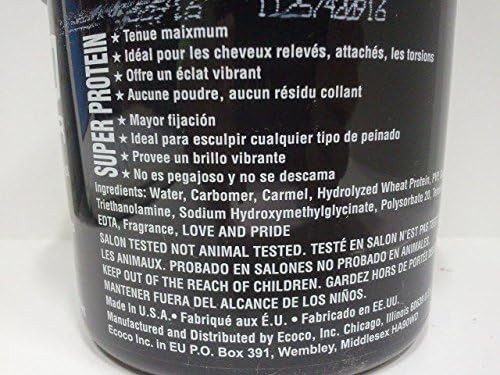 Eco Style Styling Gel Super Protein Black 16 Ounce
