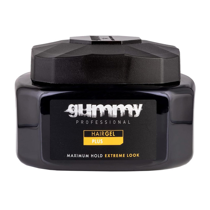 Gummy Professional Plus Hair Gel for Men and Women Strong Hold Styling Gel for Slick Back Looks Curls Braids Twists and
