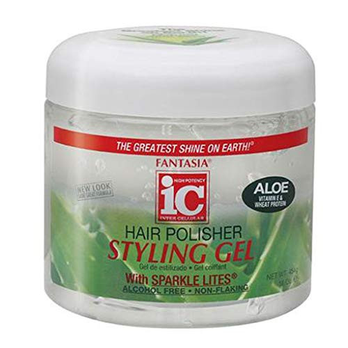 Fantasia High Potency IC Hair Polisher Styling Gel with Sparkle Lites 16 Ounce Model 1992