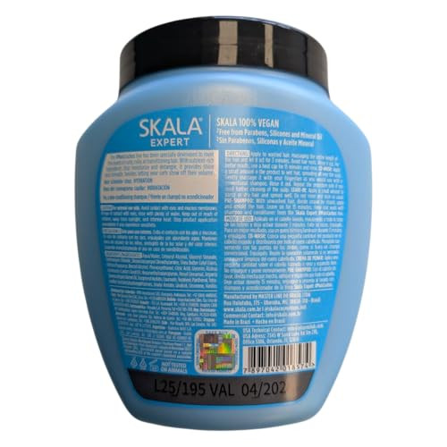 SKALA Hair Type 3ABC Mais Cachos More Curls Eliminate Anti Frizz For Curly Hair 2 in 1 Conditioning Treatment Cream and